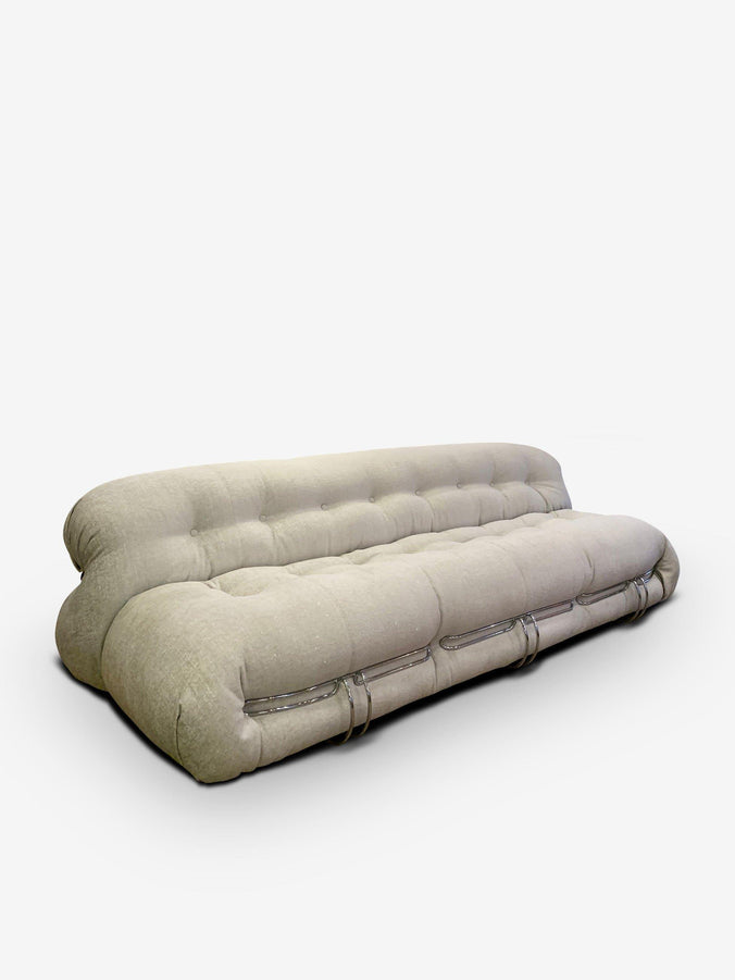 944 Soriana Three Seater Sofa in Luxor Perla by Cassina