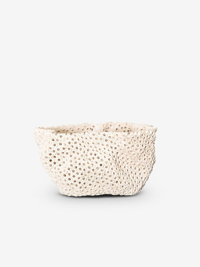 Abstract Bowl with Piercings by Gilles Caffier