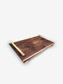 Afternoon Delight Tray in Black Walnut with Solid Brass Handles by The Wooden Palate - MONC XIII