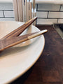 The Wooden Palate Angled Salad Server with Brass Inlay by The Wooden Palate Kitchen Accessories New Misc.