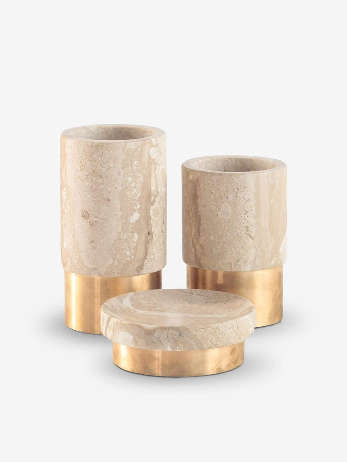 Bathroom Set in Perlato Royal Marble