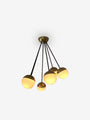 Stilnovo Beautiful 1950s Style Ceiling Light with 5 Glass Globes Lighting Vintage