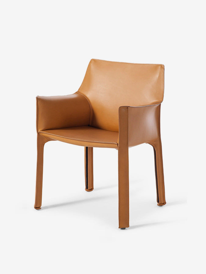 Bellini 413 Cab Chair in Leather by Cassina