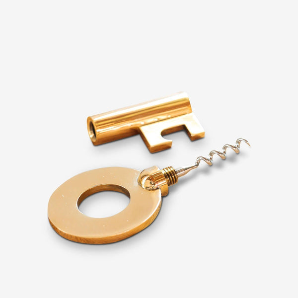 Brass Key Corkscrew by Carl Aubock