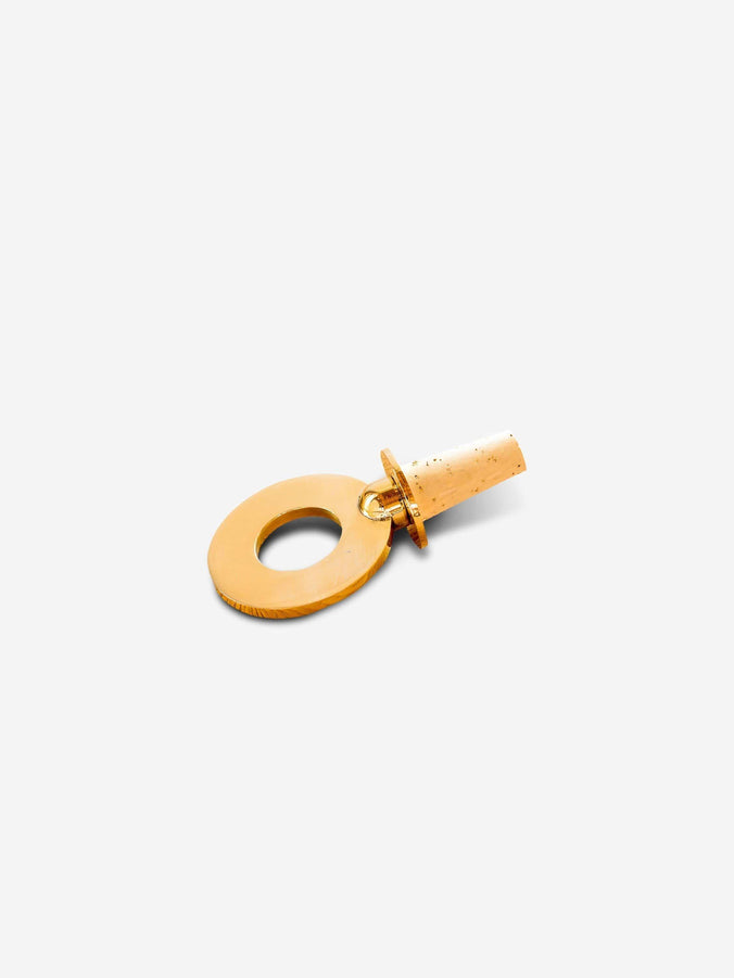 Brass Wine Stopper Ring by Carl Aubock