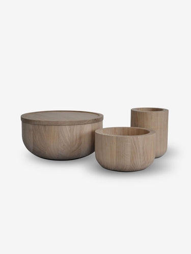 Michael Verheyden Busk Bowl in Oak by Michael Verheyden Home Accessories New Vessels 10” D x 6.25” H / Natural / Wood