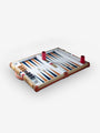 Geoffrey Parker Canvas and Leather Backgammon Board by Geoffrey Parker Home Accessories New Games Default