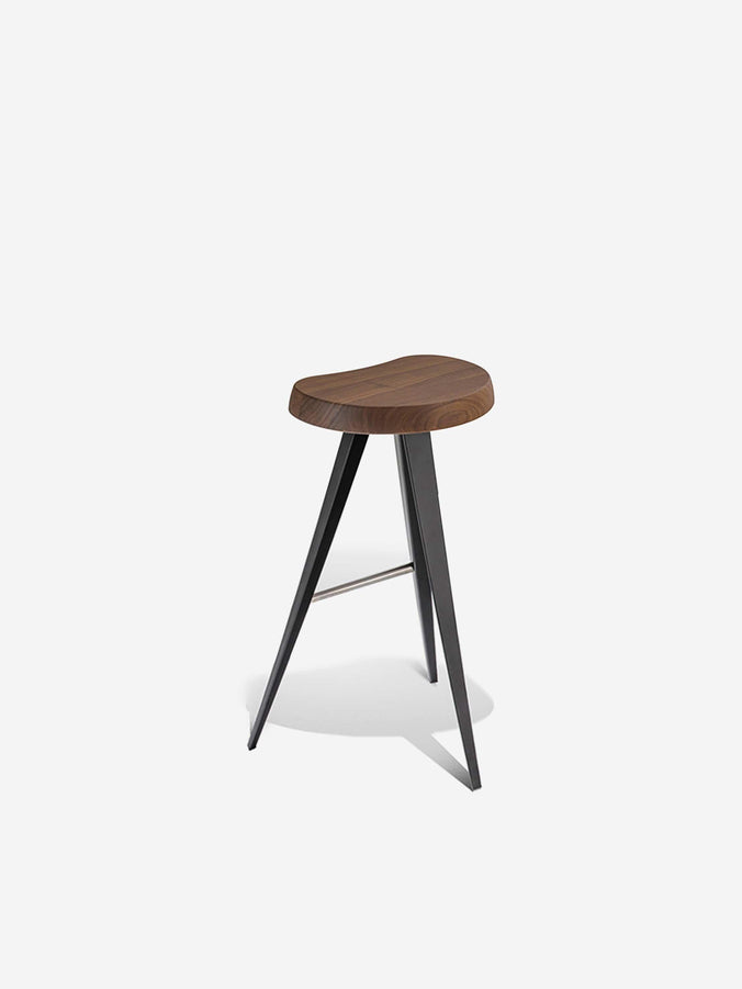 Charlotte Perriand Mexique Stool in Walnut by Cassina