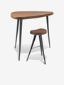 Cassina Charlotte Perriand Mexique Stool in Walnut by Cassina Furniture New Seating 29.3" H / Walnut / Wood