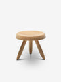 Cassina Charlotte Perriand Tabouret Berger Stool in Oak by Cassina Furniture New Seating 13" D x 10.5" H / Oak / Wood