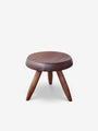 Cassina Charlotte Perriand Tabouret Berger Stool in Walnut by Cassina Furniture New Seating 13" D x 10.5" H / Walnut / Wood