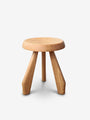 Cassina Charlotte Perriand Tabouret Meribel Stool in Oak by Cassina Furniture New Seating 15" H x 13" D / Natural / Wood