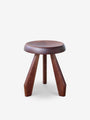 Cassina Charlotte Perriand Tabouret Meribel Stool in Walnut by Cassina Furniture New Seating 15" H x 13" D / Walnut / Wood