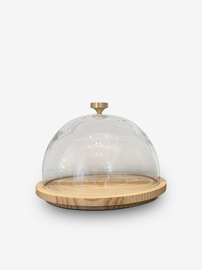 Cheesedome in Walnut with Crystal Dome by Michael Verheyden