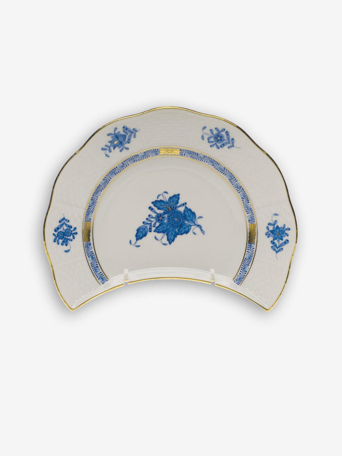 Chinese Bouquet Crescent Salad Plate by Herend