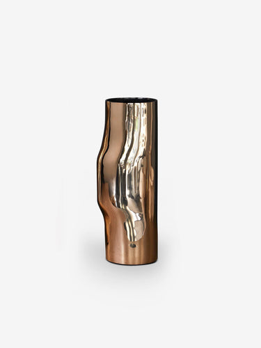 Collection Particuliere Christophe Delcourt Medium Polished Bronze BOS Vase by Collection Particuliere Home Accessories New Vessels 6.2” X D x 19.6” H / Bronze / Metal