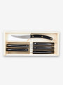 Berti Convivio Nuovo Steak Knife Set by Berti Black Kitchen Accessories New Kitchen Knives Total Length: 9" Blade Length: 4" / Black / Steel
