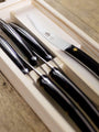 Berti Convivio Nuovo Steak Knife Set by Berti Black Kitchen Accessories New Kitchen Knives Total Length: 9" Blade Length: 4" / Black / Steel