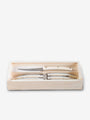 Berti Convivio Nuovo Steak Knife Set by Berti White Kitchen Accessories New Kitchen Knives Total Length: 9" Blade Length: 4" / White / Steel
