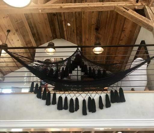 Daniela Organic Cotton Hammock in Black by Daniela Bustos Maya