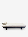De Sede DS 80/91 Daybed with 1 Side Cushions with Beech Frame by De Sede Furniture New Seating 79.5" w x 35.5" d x 23" h 15.75" Seat Height / Grey / Leather