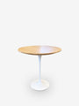 Knoll Eero Saarinen Small Round Table with Oak Top & White Base by Knoll Furniture New Tables