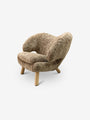 House of Finn Juhl Finn Juhl Pelican Chair in Sahara Sheepskin by House of Finn Juhl Furniture New Seating 33.5" W x 30" D x 26.7" H x 18" SH / Sahara / Sheepskin