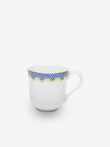 Herend Fish Scale 10oz. Mug by Herend Tabletop New Dinnerware Blue 5992633174881