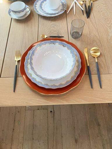 Herend Fish Scale Dinner Bowl by Herend Tabletop New Dinnerware