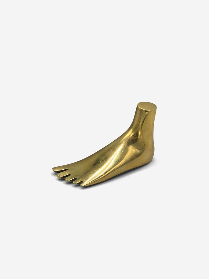 Foot Paperweight in Brass by Carl Aubock