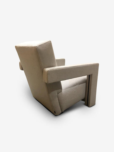 Cassina Gerrit Thomas Rietveld Utrecht Armchair in Linen by Cassina Furniture New Seating