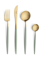Cutipol Goa Matte Brushed Gold Plated 24 Piece Set by Cutipol Tabletop New Cutlery