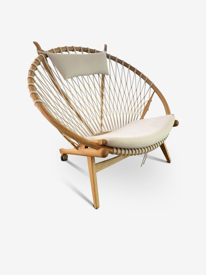 Hans Wegner Circle Chair with Oak Frame by PP Mobler