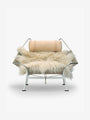 PP Mobler Hans Wegner Natural Flag Halyard Chair by PP Mobler Furniture New Seating Default