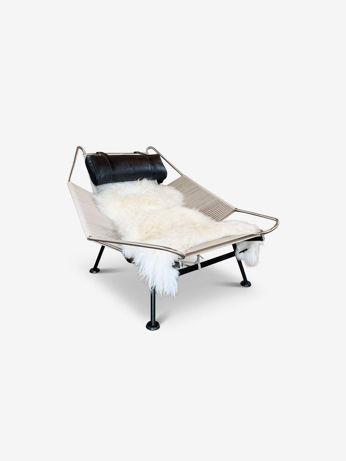 Hans Wegner Natural Flag Halyard Chair PP225 by PP Mobler
