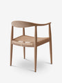 PP Mobler Hans Wegner Round Chair "The Chair" in Soaped Oak by PP Mobler Furniture New Seating Default