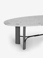 Collection Particuliere HUB Dining Table with Ceppo Di Gre Marble Top by Collection Particuliere Furniture New Tables 86" W x 43" D x 28.7" H / Marble / Ceppo Di Gre