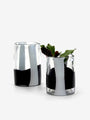 Arcade Murano Ichnos A Glass Vase by Arcade Home Accessories New Vessels 13" H x 8" W / Black / Glass