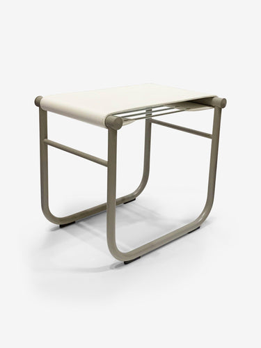 Cassina Corbusier LC9 Stool in Mud Enamel Frame by Le Corbusier for Cassina Furniture New Seating 20.5