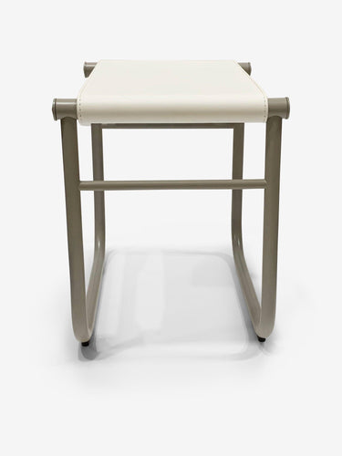 Cassina Corbusier LC9 Stool in Mud Enamel Frame by Le Corbusier for Cassina Furniture New Seating