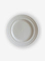 John Julian Impressed Line Dinner Plate by John Julian Tabletop New Dinnerware 10.6" Diameter / White / Porcelain