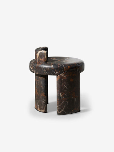 Kafa Stool in Marble by Luca Erba for Collection Particuliere - MONC XIII
