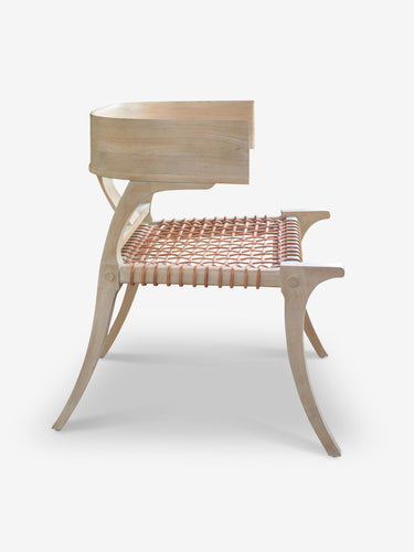 Scala Luxury Klismos Low Back Chair in Teak Furniture New Seating Default
