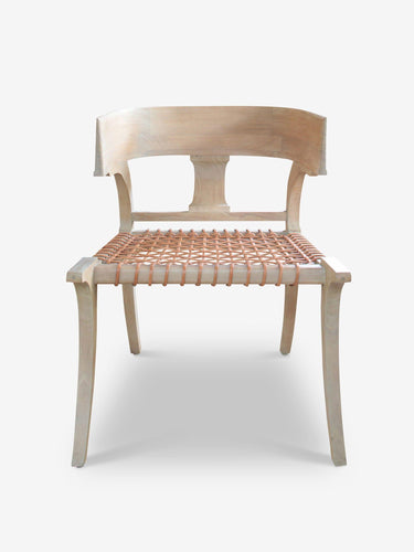 Scala Luxury Klismos Low Back Chair in Teak Furniture New Seating Default
