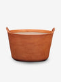Sol y Luna Large Leather Basket by Sol y Luna Home Accessories New Leather Goods 21" D x 12" H / Natural / Leather