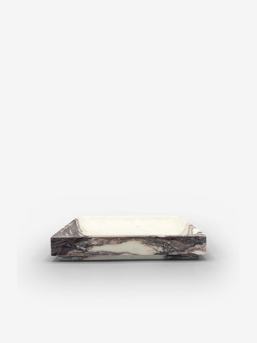 Michael Verheyden Large Square Marble Tray by Michael Verheyden Home Accessories New Vessels Calacatta Viola / 9.75” L x 9.75” W x 1.5” H / Marble