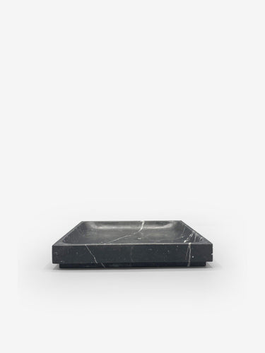 Michael Verheyden Large Square Marble Tray by Michael Verheyden Home Accessories New Vessels Nero Marquina / 9.75” L x 9.75” W x 1.5” H / Marble
