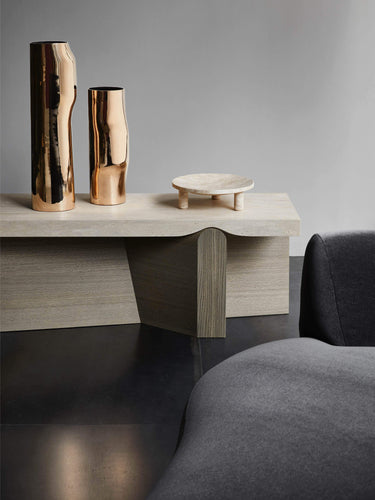 Collection Particuliere Large Travertine ARC Fruitbowl by Christophe Delcourt for Collection Particuliere Home Accessories New Vessels 20