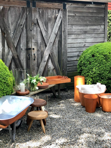 Sol y Luna Leather Waste Paper Basket by Sol y Luna Home Accessories New Leather Goods