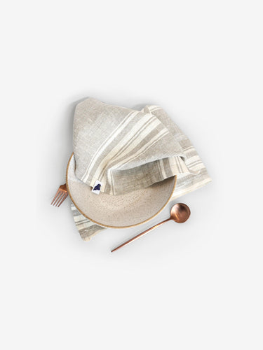 Linen Tea Towel in Farmhouse White by Amphitrite Studio - MONC XIII